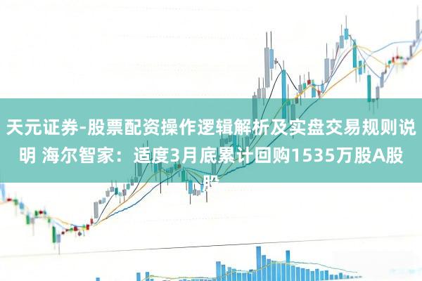 天元证券-股票配资操作逻辑解析及实盘交易规则说明 海尔智家：适度3月底累计回购1535万股A股
